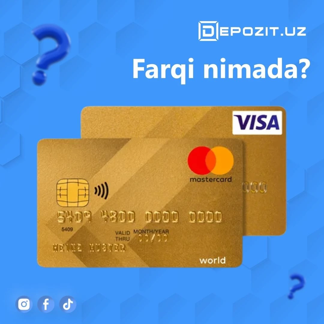 Visa va Mastercard: farqi nimada?