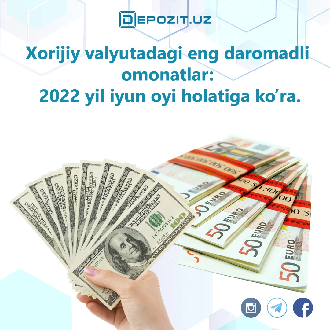 Самые доходные вклады в иностранной валюте: по состоянию на июнь 2022 года.