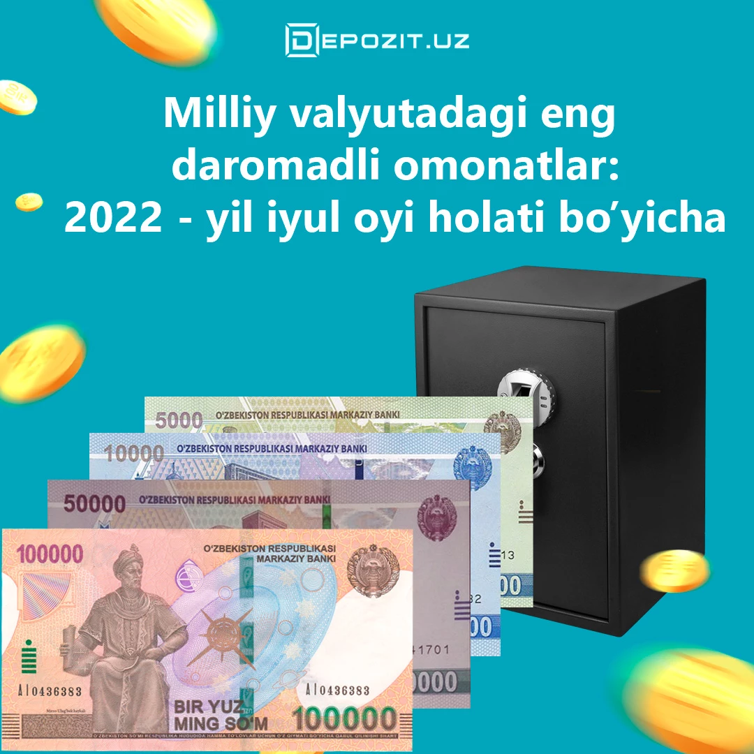 Самые выгодные вклады в национальной валюте: по состоянию на июль 2022 года.
