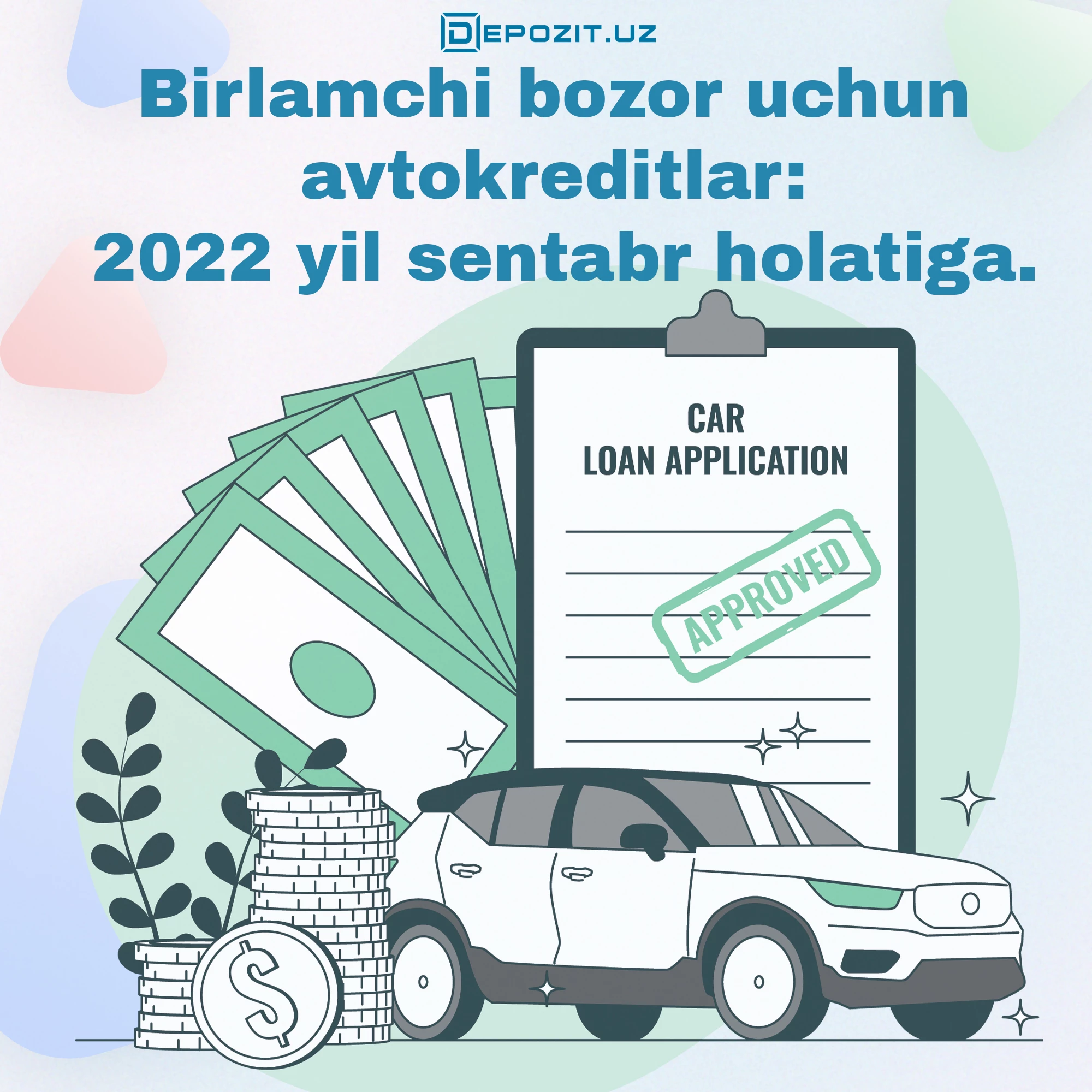 Birlamchi bozor uchun avtokreditlar: 2022 yil sentabr holatiga.